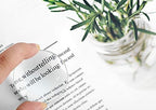 HD 30X Magnification Magnifying Glass 50MM Diameter Double Convex Lens Glass Optical Magnifier Glass Jewelry Loupe for Reading Coins Stamps Maps Craft Labs 90MM Focal Length