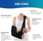 Cozyhealth Arm Sling Shoulder Injury Immobilizer Rotator Cuff Support Brace for Sleeping, Comfortable Medical Sling Arm for Shoulder Injury, Left and Right Arm for Men and Women (Medium)