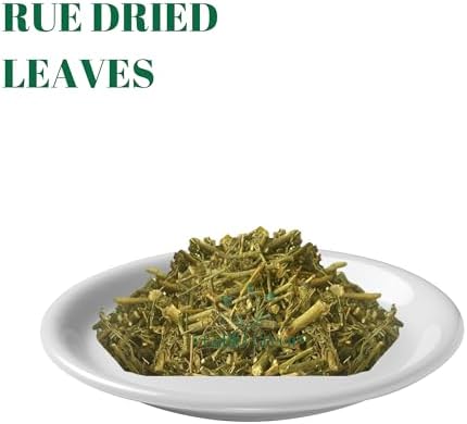 RUE Dried Herbs Ruda Seca, Ruda Graveolens, rue leaves and branches Dried Rue Leaves (Ruta graveolens) | Raw Herbal Ingredient (2 Ounce)