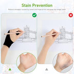 OTraki 4 Pack Artist Drawing Gloves for Digital Tablet Paper Sketching
