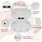 20KG/44LBS Electronic Digital Baby Weighing Scale Measure Infant/Baby/Pet Weight Accurately, Precision of 10g, Length 55cm, Large LCD Display, Weight Measure Tool White