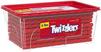 TWIZZLERS Twists Strawberry Flavored Licorice Style, Chewy Holiday Candy Tub, 5 lb