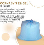 Cornaby's E-Z Gel Instant Food Thickener 15 Pounds | Gluten-Free, Non-GMO, All-Natural, Instant Food Starch Granules For Thickening Sauces, Soups, Gravy, Desserts, Salad Dressing, and More! Pack of 1