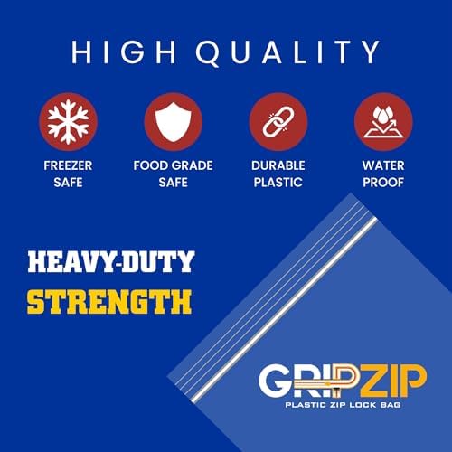 100 | 1.5" x 1.5" Pcs Clear Plastic Reclosable Zip Poly Bags | 2 Mil Thick Durable and Versatile Bags for Travel, Storage, Organization, Shipping | Heavy Duty Baggies with Resealable Zip