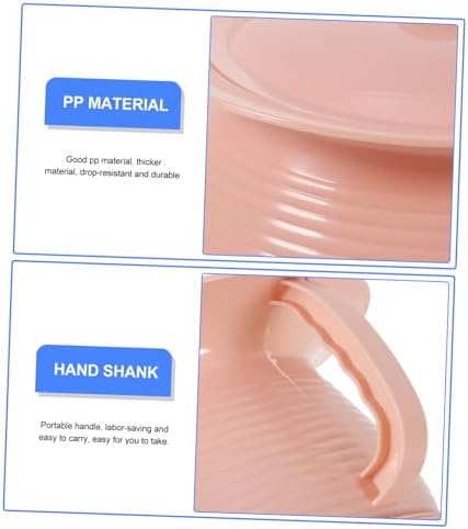 Portable Urinal Pot with Cover Durable Non-Slip Base Bedpan for Adults Boy Girl Seniors Easy to -Resistant for Home Use