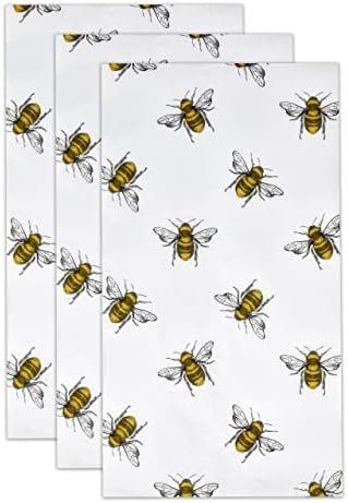 Gift Boutique 100 Bee Guest Napkins 3 Ply Disposable Paper Pack Honey Bumble Bees Dinner Hand Napkin for Happy Bee Day Bathroom Powder Room Wedding Summer Spring Bridal Baby Shower Decorative Towels