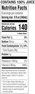 Amazon Grocery, White Grape Juice, 64 Fl Oz