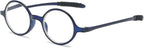 Small Round Reading Glasses Retro Mini TR90 Flexible Lightweight Vintage Computer Readers for Men Women