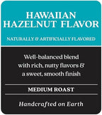 Copper Moon Single Serve Coffee Pods for Keurig K Cup Brewers (Hawaiian Hazelnut - Medium Roast) 12 Count