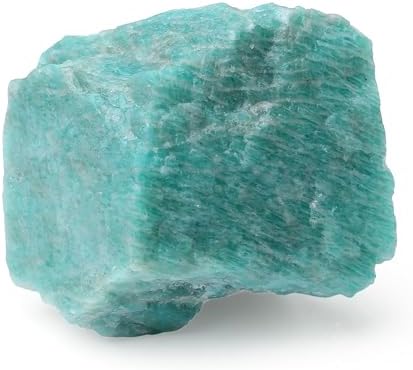 XIANNVXI Amazonite 1.8-2.2" Large Raw Crystals and Healing Stones Natural Rough Crystal Rocks Tumbling Cabbing Polishing Fountain Rocks 1PCS