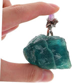 FOMIYES Crystal Cluster Miniature Miner Natural Desktop Crystal Stone Ornament Feng Shui Home Decor Unique Decorative Accent for Peaceful Environment
