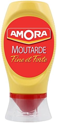 French Strong Amora Dijon Mustard Moutarde de Dijon Fine et Forte Flacon Souple 265 gr