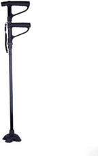 Canes Elderly Crutches Four-Legged Folding Aluminum Cane Multi-Purpose Telescopic Double Handle Cane,Crutches