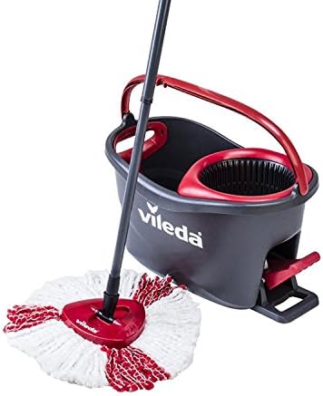Vileda Turbo Microfibre Mop and Bucket Set with Extra 2-in-1 Refill