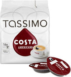 Tassimo Costa Americano 16 T Discs, (Large Cup Size) 16 Servings