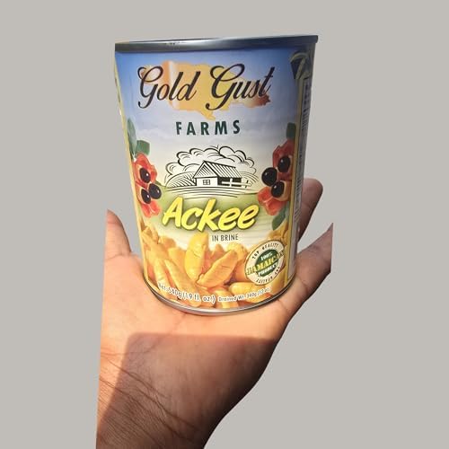 Authentic Jamaican Ackee in Brine 540g (19 oz) – Natural, Non-GMO, Ready to Cook – Premium Caribbean Ingredient for Saltfish – Traditional Island Food