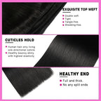 12A Human Hair Bundles 20 22 24 Inch Straight Human Hair Unprocessed Brazilian Hair 3 Bundles Quick Weave Natural Black