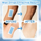 Face Wax Strips for Hair Removal, 40 Facial Waxing Strips for Women with Sensitive Skin, Gentle & Fast At-Home Wax Strips for Face & Body, Upper Lip, Arm, Leg, Bikini Line (Blue)