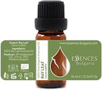 Essences Bulgaria Organic Bay Leaf Essential Oil 1/3 Fl Oz | 10ml | Laurus nobilis | 100% Pure and Natural | Undiluted | Therapeutic Grade | Family Owned Farm | Steam-Distilled | Non-GMO | Vegan