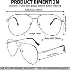 3 Pack Bifocal Reading Glasses for Women Men, Aviator Bi-focal Readers Glasses Dual Focal Eyewear +2.25