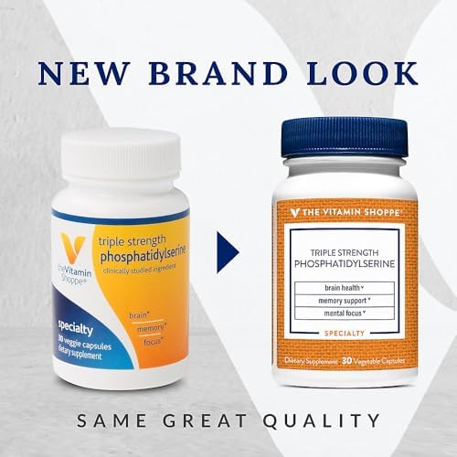 The Vitamin Shoppe Triple Strength Phosphatidylserine for Brain, Memory (30 Vegetable Capsules)