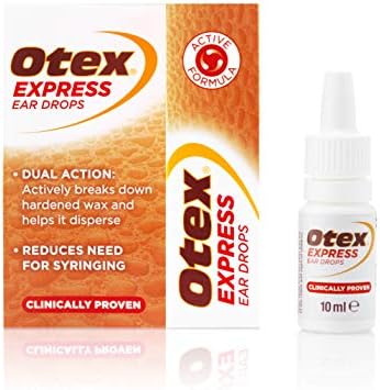 Otex Express Ear Drops for Hardened Ear Wax, 10ml