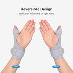 Cozyhealth Thumb Brace for Men and Women, CMC Joint Thumb Spica Splint for Pain Relief, Tendonitis, Thumb Wrist Stabilization Support for Right or Left Hand (A-Grey)