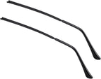 1 Pair Metal Eyeglass Replacement Arm, Eyewear Frame Temple Replacement Universal Sunglasses Arm Legs Replacement for Thin Metal Glasses, Sunglasses（Black）