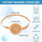 Ostomy Shower Cover, Stoma Ostomy Waterproof Bath Cover, Ostomy Supplies, Ostomy, Colostomy, Ileostomy Shower Protector, Skin Color