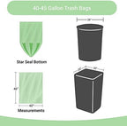 Reli. Biodegradable 40-45 Gallon Trash Bags | 100 Count | ASTM D6954 | Green | Eco-Friendly | Oxobiodegradable Under Certain Conditions (See Product Description)