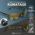 proSPORT Polarized Bifocal Reading Sunglasses for Men Women Rimless Sport Sunglass Readers Lightweight UV Protection Durable