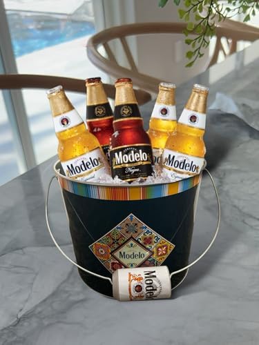 The Tin Box Company Modelo Large Beverage Bucket with Modelo Can Handle