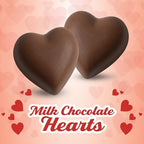 Fathers Day Milk Chocolate Hearts Candy, Pack of 100 Count Small Heart Shaped Chocolates Individually Wrapped, Ideal Mini heart chocolate bulk for Valentines Day, Classroom Exchanges and Sharing with Friends