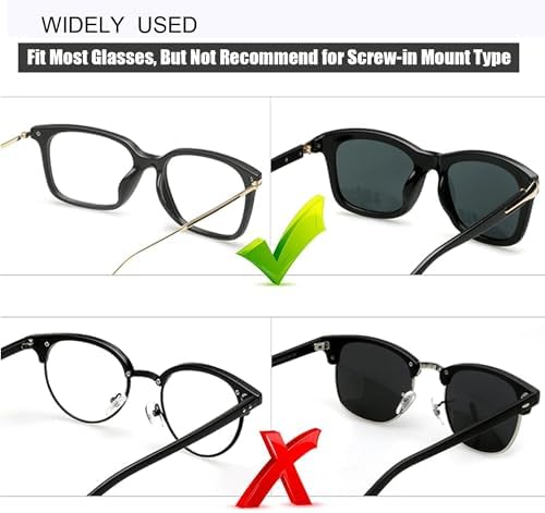12 Pairs Airbag Cushioned Eyeglass Nose Pads, Adhesive Anti-Slip Nose Pads, Soft Silicone Nose Pad with Enhanced Sticky Backing for Glasses, Sunglasses, Eyewear (12 Clear Pairs)