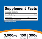 Nutricost D-Aspartic Acid (DAA) Powder 300G - Pure D Aspartic Acid