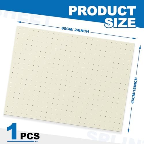 Threlaco Splinting Thermoplastic Material Sheet 1/8" x 18" x 24" 1% Perforated Single Sheet Splinting Material Large for Elbow Wrist Finger Foot Brace Novice and Experienced Splinters, Beige