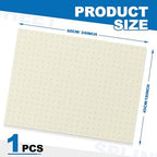 Threlaco Splinting Thermoplastic Material Sheet 1/8" x 18" x 24" 1% Perforated Single Sheet Splinting Material Large for Elbow Wrist Finger Foot Brace Novice and Experienced Splinters, Beige