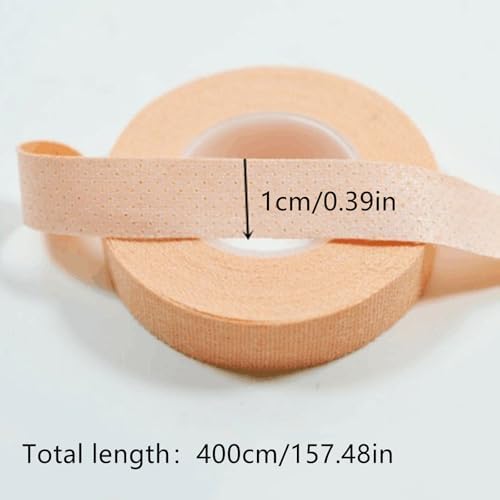 Guitar Tape for Fingers, Nail Picks Finger Protector 400cm Complexion Soft Finger Adhesive Tape Roll Replacement for Chinese Guzheng Finger Picks, Pack of 4