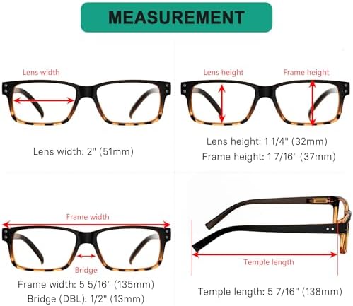 Eyekepper Spring Hinges Vintage Reading Glasses Men with Case Grey Lens Sunshine Readers