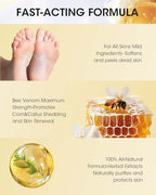 Bee Venom Wart Remover, 20ML Liquid Corn Removers for Feet Fast Acting Corn Removers for Toes, Extra Strength Bee Venom Wart, Corn and Callus Removers Safe Foot Care with Corn Cushions