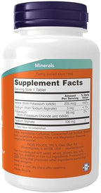 NOW Foods Supplements, Potassium plus Iodine, Supports Electrolyte Balance*, Thyroid Support*, 180 Tablets