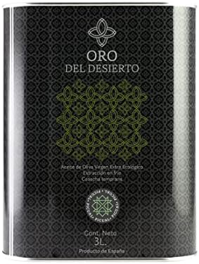 ORO DEL DESIERTO - Extra Virgin Olive Oil (Picual Variety) - Tin (3 Litres)