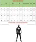Men's Wetlook Stretchy Zipper Crotch Bodysuit Full Body Catsuit Attached Hood and Gloves