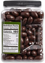 Wellsley Farms Dark Chocolate Covered Almonds – 2lbs 13oz | Whole Roasted Almonds with Real Creamy Dark Chocolate | Kosher, Gluten-Free Snack