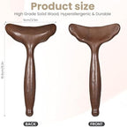 Wood Therapy Massage Tool, Lymphatic Drainage Massager, Body Gua Sha Paddle, Wood Therapy Paddle for Cellulite Reduction,Muscle Tension Release,Bodys Contouring and Shaping, 6.2×3.5”