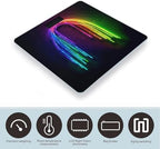 Rainbow Neon Scale for Body Weight High Precision Digital Weight Scales with LCD Display Anti-Slip Sturdy Slim Tempered Glass Bathroom Scale for Home Use