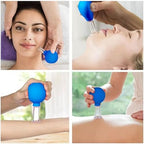 Facial Cupping Therapy Set Plastics, Eye Face Vacuum Massage Anti Cellulite Cup - Silicone, for Beauty Body Cup Lymphatic Fascia Massager