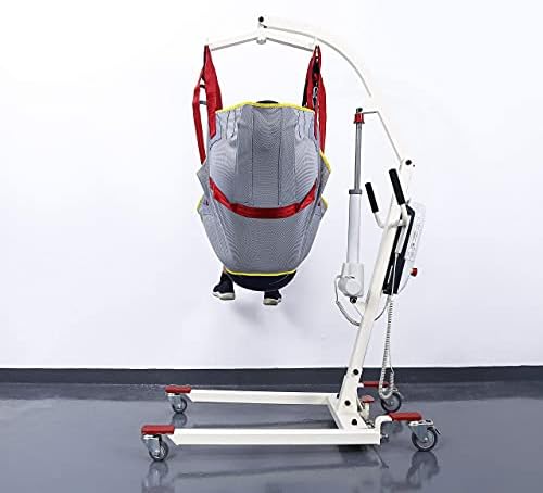 Lift Sling with Head Support, Medical Patient Lift Slings Large with Commode Opening, Full Body Mesh Transfer Lift Sling, Shower Sling Toilet Sling for Elderly & Patient up to 510 lbs