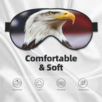Bald Eagle Head Portrait Sleep Mask Eye Mask with Adjustable Strap, Eye Sleep Shade Cover Blocks Light for Women Men Airplane Travel Nap Meditation