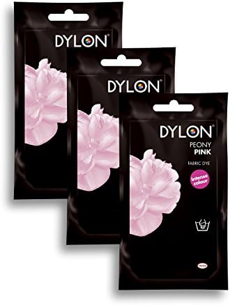 Dylon Peony Pink Hand Fabric Dye 3 Pack